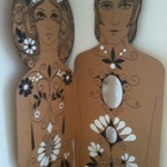 Great 1960's original art on cardboard