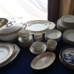 gold rimmed limoges china