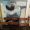 teak chairs & abstract art
