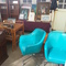 art & blue chairs