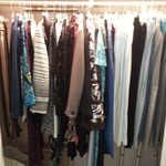 small sampling of women's clothing