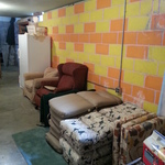 downstairs