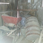 wine making material in great early barn
