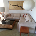 Nelson lamp & sofa