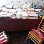 partial selection of Irish linens