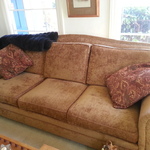 really nice caramel sofa