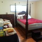 Ethan Allen 4 poster bed set