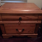 oak end table