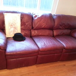 leather sofa