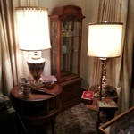 cabinetry & ornate lamps