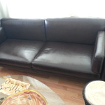 leather sofa