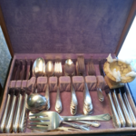 vintage silver plate set