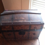 vintage doll trunk
