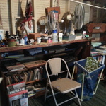 downstairs