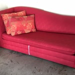 red sofa