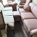 pink sofas