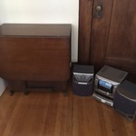 stereo system & table