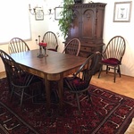 Windsor chairs, beautiful rugs