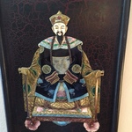 vintage Asian plaque