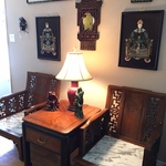 vintage Asian furniture & art pieces