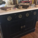 black Asian cabinet
