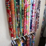 vibrant vintage fabric