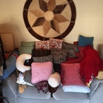 overstuffed chair