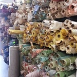 large vintage textile bolts