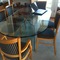 modern glass table & 8 chairs