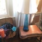 blue lamp & yarn