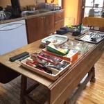 rustic farm table