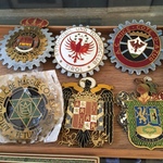 vintage Monaco car grill emblems