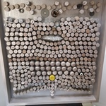 original cork art by Lenore Vogt