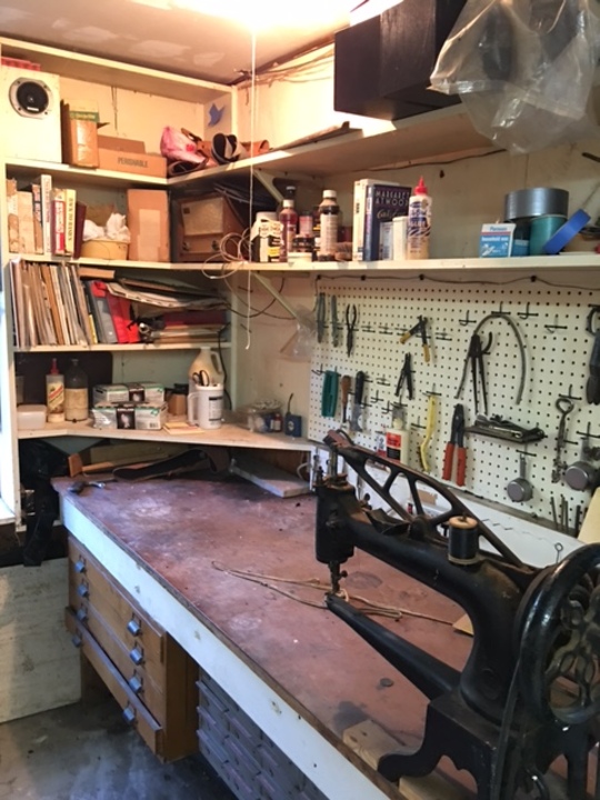 leather working table machine Total Estate Liquidation