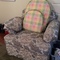 overstuffed chair