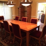 Hickory and White dining table