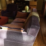purple sofa