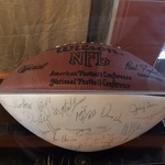 signed 1994 Superbowl football