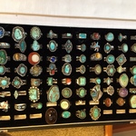 vintage turquoise & Native American rings