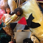 mess of play dolls