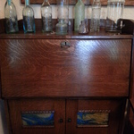 slag glass Arts & Crafts