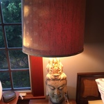 pair lady head lamps