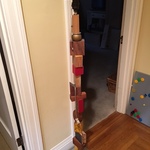 handmade wood lamp