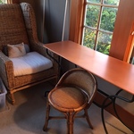 wicker and table