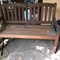 outdoor rustic bench