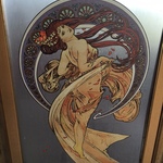 art deco woman print