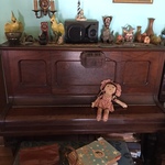 vintage piano