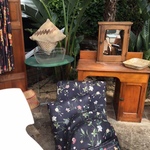 cushions and desk