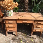 vintage oak desk