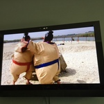 one of 5 tvs